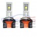 H15 High beam Drl CSP Seoul 12 Chip LED Headlight Bulb Canbus Error Free White